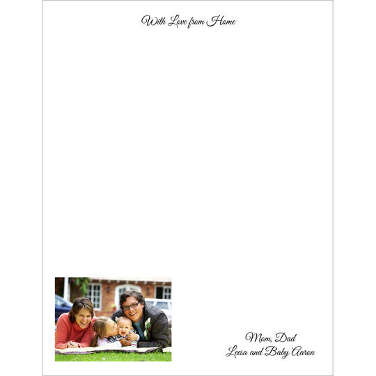 Your Image on Letter Sheets